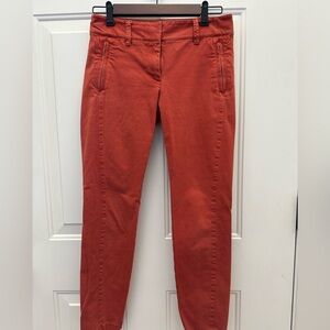 LOFT Burnt Orange Modern Skinny Ankle Pants